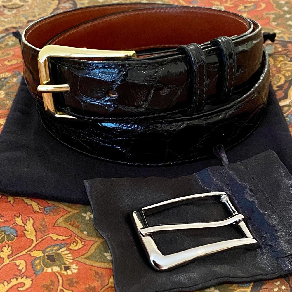 Charles Underwood American Alligator Men's Belt